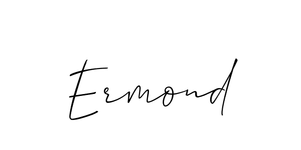 Allison_Script is a professional signature style that is perfect for those who want to add a touch of class to their signature. It is also a great choice for those who want to make their signature more unique. Get Ermond name to fancy signature for free. Ermond signature style 2 images and pictures png