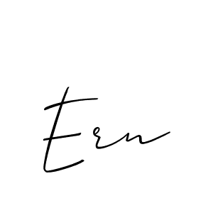 Design your own signature with our free online signature maker. With this signature software, you can create a handwritten (Allison_Script) signature for name Ern. Ern signature style 2 images and pictures png