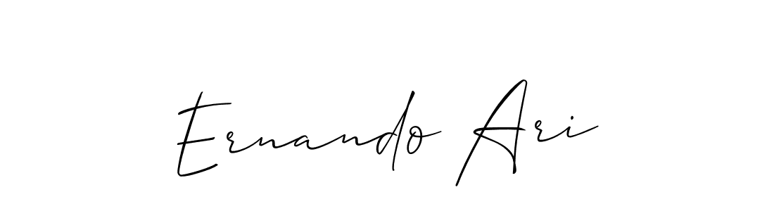 How to Draw Ernando Ari signature style? Allison_Script is a latest design signature styles for name Ernando Ari. Ernando Ari signature style 2 images and pictures png