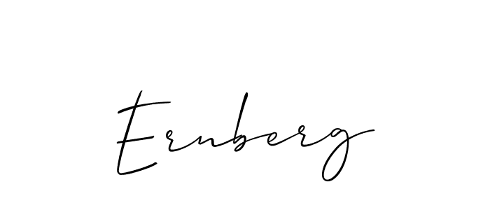 Create a beautiful signature design for name Ernberg. With this signature (Allison_Script) fonts, you can make a handwritten signature for free. Ernberg signature style 2 images and pictures png