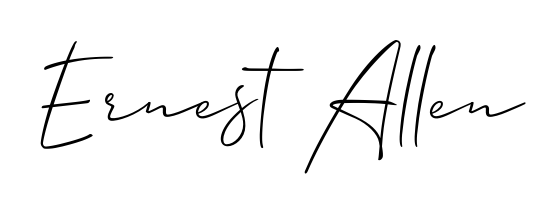 The Allison_Script lettering style adds unique flourish to name Ernest Allen. Stand out with a custom digital autograph made in seconds. Ernest Allen signature style 2 images and pictures png