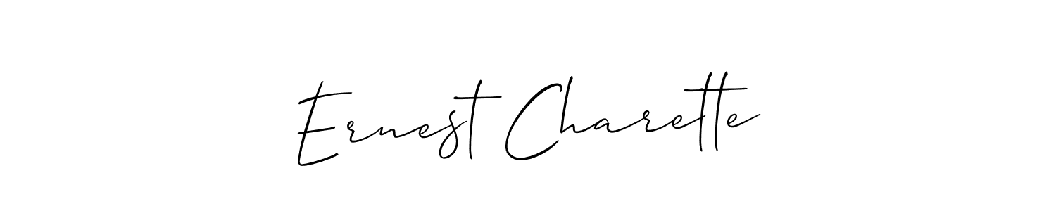 How to Draw Ernest Charette signature style? Allison_Script is a latest design signature styles for name Ernest Charette. Ernest Charette signature style 2 images and pictures png