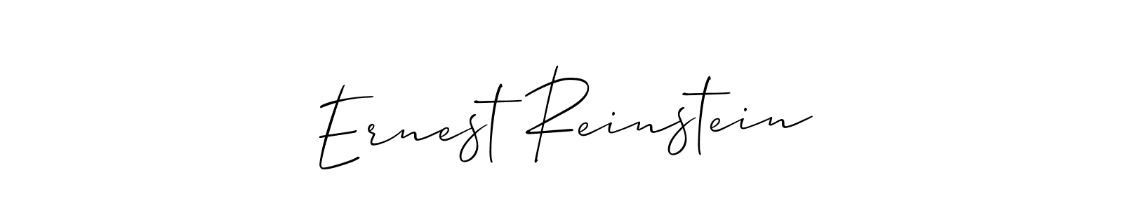 The best way (Allison_Script) to make a short signature is to pick only two or three words in your name. The name Ernest Reinstein include a total of six letters. For converting this name. Ernest Reinstein signature style 2 images and pictures png