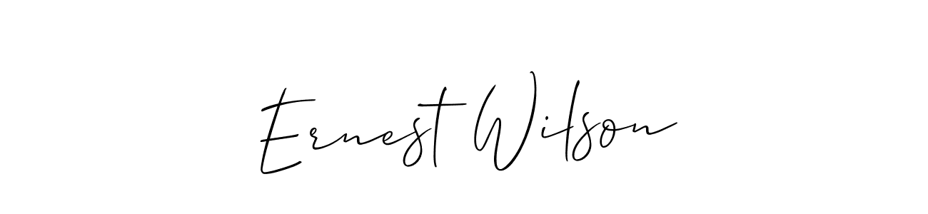 This is the best signature style for the Ernest Wilson name. Also you like these signature font (Allison_Script). Mix name signature. Ernest Wilson signature style 2 images and pictures png