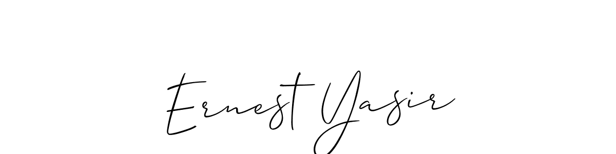 Once you've used our free online signature maker to create your best signature Allison_Script style, it's time to enjoy all of the benefits that Ernest Yasir name signing documents. Ernest Yasir signature style 2 images and pictures png