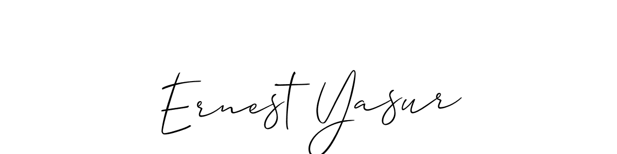 if you are searching for the best signature style for your name Ernest Yasur. so please give up your signature search. here we have designed multiple signature styles  using Allison_Script. Ernest Yasur signature style 2 images and pictures png