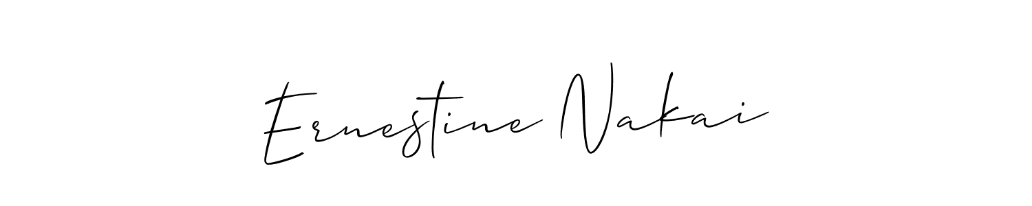 Also we have Ernestine Nakai name is the best signature style. Create professional handwritten signature collection using Allison_Script autograph style. Ernestine Nakai signature style 2 images and pictures png