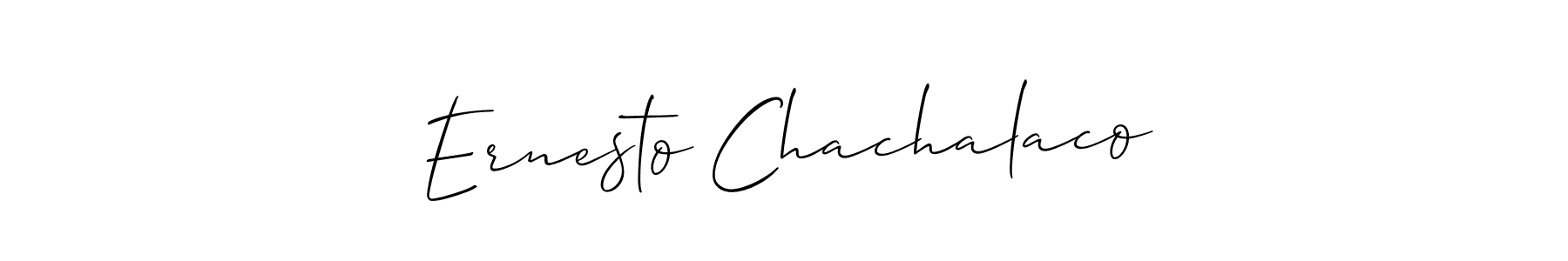 Once you've used our free online signature maker to create your best signature Allison_Script style, it's time to enjoy all of the benefits that Ernesto Chachalaco name signing documents. Ernesto Chachalaco signature style 2 images and pictures png