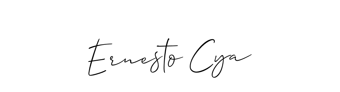 How to Draw Ernesto Cya signature style? Allison_Script is a latest design signature styles for name Ernesto Cya. Ernesto Cya signature style 2 images and pictures png