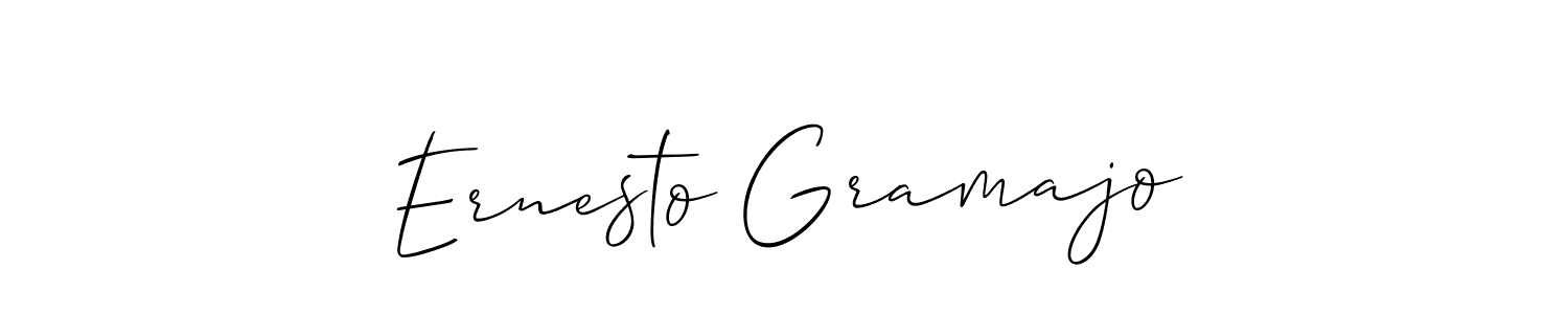 How to Draw Ernesto Gramajo signature style? Allison_Script is a latest design signature styles for name Ernesto Gramajo. Ernesto Gramajo signature style 2 images and pictures png
