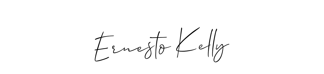 The best way (Allison_Script) to make a short signature is to pick only two or three words in your name. The name Ernesto Kelly include a total of six letters. For converting this name. Ernesto Kelly signature style 2 images and pictures png