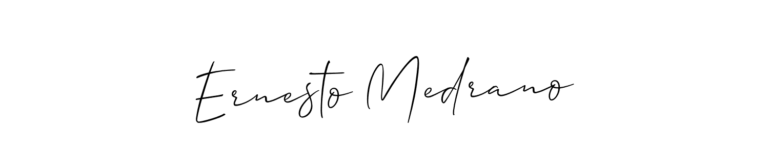 Design your own signature with our free online signature maker. With this signature software, you can create a handwritten (Allison_Script) signature for name Ernesto Medrano. Ernesto Medrano signature style 2 images and pictures png