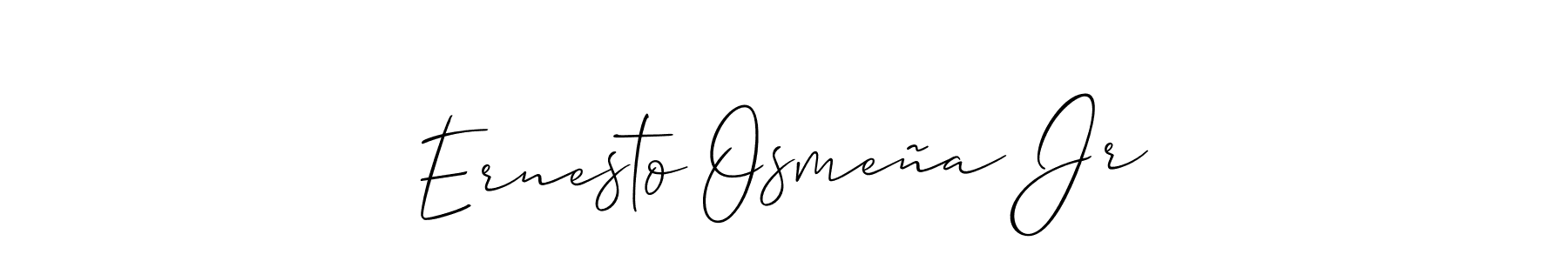 Also we have Ernesto Osmeña Jr name is the best signature style. Create professional handwritten signature collection using Allison_Script autograph style. Ernesto Osmeña Jr signature style 2 images and pictures png