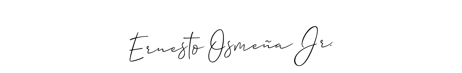 Once you've used our free online signature maker to create your best signature Allison_Script style, it's time to enjoy all of the benefits that Ernesto Osmeña Jr. name signing documents. Ernesto Osmeña Jr. signature style 2 images and pictures png