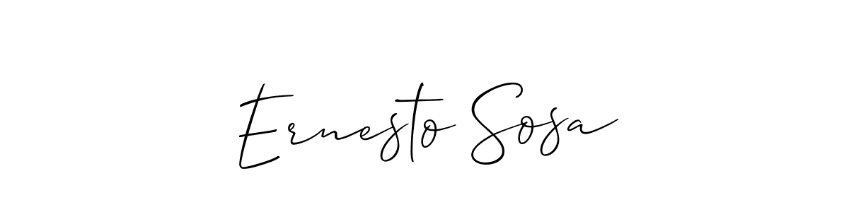 Ernesto Sosa stylish signature style. Best Handwritten Sign (Allison_Script) for my name. Handwritten Signature Collection Ideas for my name Ernesto Sosa. Ernesto Sosa signature style 2 images and pictures png