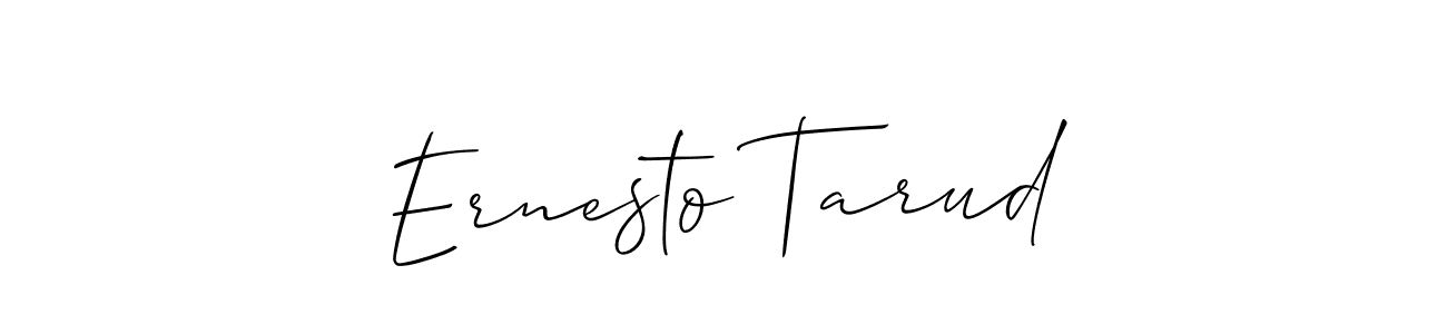 Similarly Allison_Script is the best handwritten signature design. Signature creator online .You can use it as an online autograph creator for name Ernesto Tarud. Ernesto Tarud signature style 2 images and pictures png