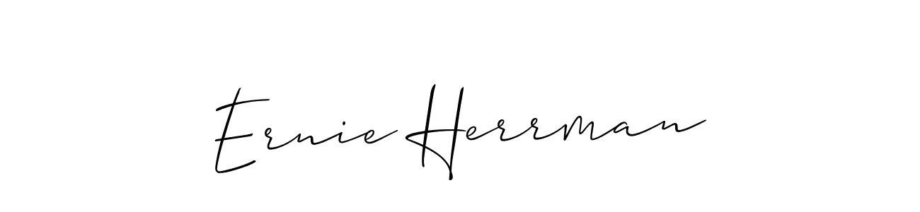 Also You can easily find your signature by using the search form. We will create Ernie Herrman name handwritten signature images for you free of cost using Allison_Script sign style. Ernie Herrman signature style 2 images and pictures png