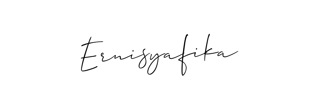 Once you've used our free online signature maker to create your best signature Allison_Script style, it's time to enjoy all of the benefits that Ernisyafika name signing documents. Ernisyafika signature style 2 images and pictures png