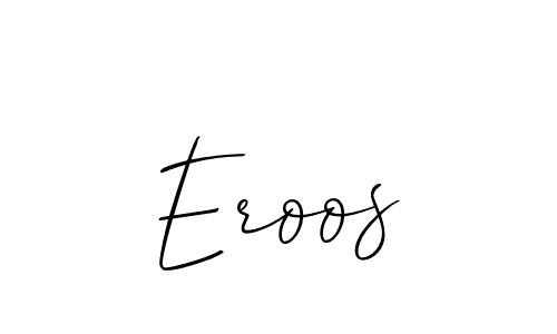 How to make Eroos name signature. Use Allison_Script style for creating short signs online. This is the latest handwritten sign. Eroos signature style 2 images and pictures png