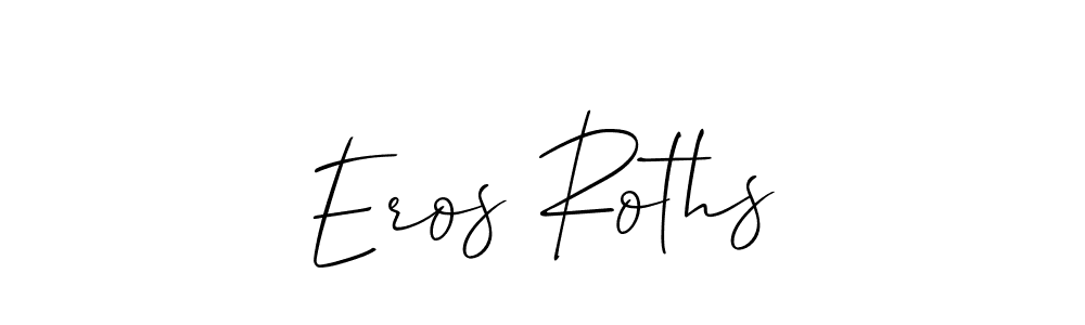 How to make Eros Roths signature? Allison_Script is a professional autograph style. Create handwritten signature for Eros Roths name. Eros Roths signature style 2 images and pictures png