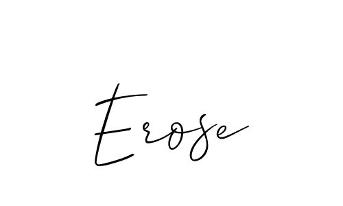 How to Draw Erose signature style? Allison_Script is a latest design signature styles for name Erose. Erose signature style 2 images and pictures png