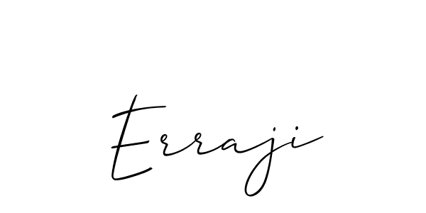 Erraji stylish signature style. Best Handwritten Sign (Allison_Script) for my name. Handwritten Signature Collection Ideas for my name Erraji. Erraji signature style 2 images and pictures png