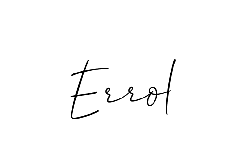 Use a signature maker to create a handwritten signature online. With this signature software, you can design (Allison_Script) your own signature for name Errol. Errol signature style 2 images and pictures png
