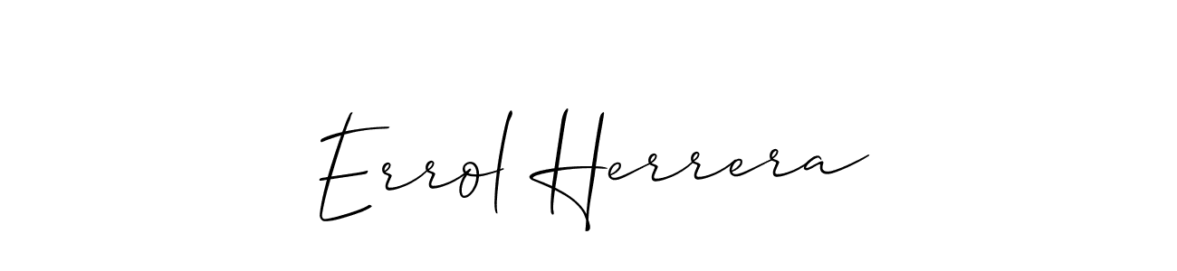 Errol Herrera stylish signature style. Best Handwritten Sign (Allison_Script) for my name. Handwritten Signature Collection Ideas for my name Errol Herrera. Errol Herrera signature style 2 images and pictures png