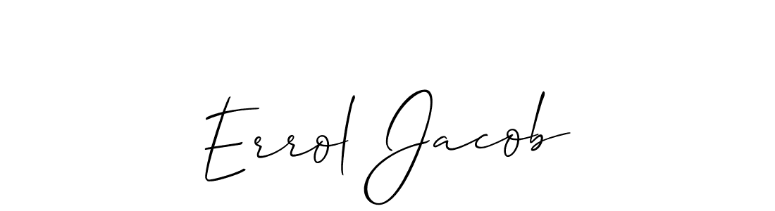 Make a beautiful signature design for name Errol Jacob. With this signature (Allison_Script) style, you can create a handwritten signature for free. Errol Jacob signature style 2 images and pictures png