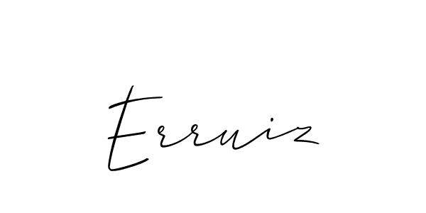 It looks lik you need a new signature style for name Erruiz. Design unique handwritten (Allison_Script) signature with our free signature maker in just a few clicks. Erruiz signature style 2 images and pictures png