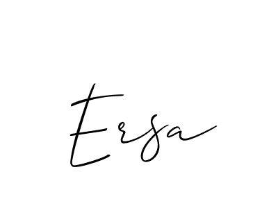 You should practise on your own different ways (Allison_Script) to write your name (Ersa) in signature. don't let someone else do it for you. Ersa signature style 2 images and pictures png