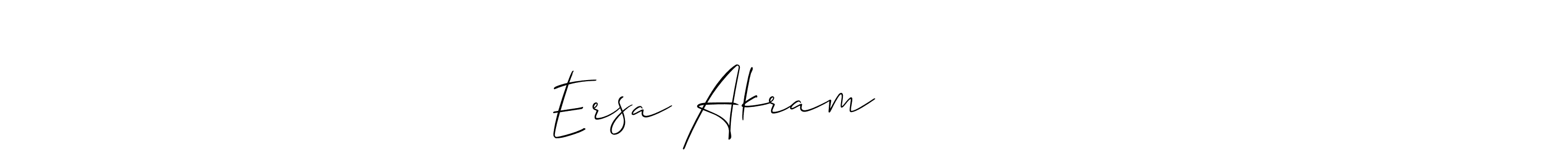 Allison_Script is a professional signature style that is perfect for those who want to add a touch of class to their signature. It is also a great choice for those who want to make their signature more unique. Get Ersa Akram ارسہ اکرم name to fancy signature for free. Ersa Akram ارسہ اکرم signature style 2 images and pictures png