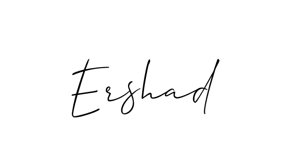 if you are searching for the best signature style for your name Ershad. so please give up your signature search. here we have designed multiple signature styles  using Allison_Script. Ershad signature style 2 images and pictures png