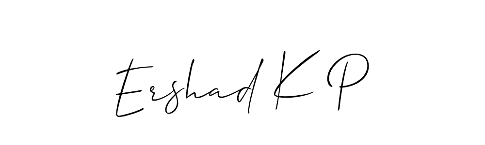 Similarly Allison_Script is the best handwritten signature design. Signature creator online .You can use it as an online autograph creator for name Ershad K P. Ershad K P signature style 2 images and pictures png