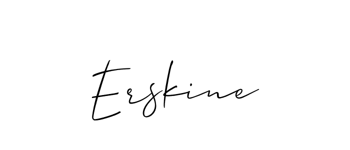 The best way (Allison_Script) to make a short signature is to pick only two or three words in your name. The name Erskine include a total of six letters. For converting this name. Erskine signature style 2 images and pictures png