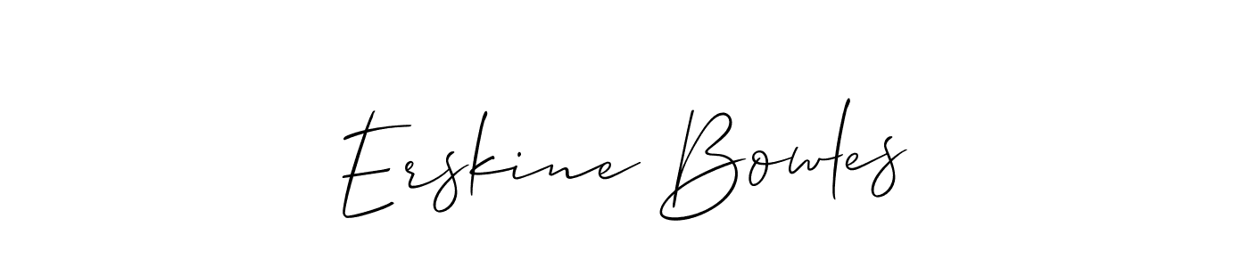 Similarly Allison_Script is the best handwritten signature design. Signature creator online .You can use it as an online autograph creator for name Erskine Bowles. Erskine Bowles signature style 2 images and pictures png