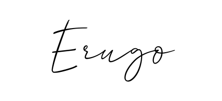The Allison_Script handwriting style adds charm and authenticity to name Erugo. A wonderful choice for personal thank-you notes. Erugo signature style 2 images and pictures png