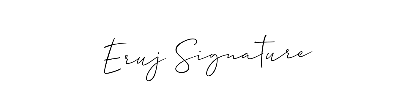 if you are searching for the best signature style for your name Eruj Signature. so please give up your signature search. here we have designed multiple signature styles  using Allison_Script. Eruj Signature signature style 2 images and pictures png