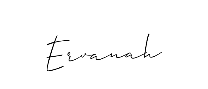 Create a beautiful signature design for name Ervanah. With this signature (Allison_Script) fonts, you can make a handwritten signature for free. Ervanah signature style 2 images and pictures png