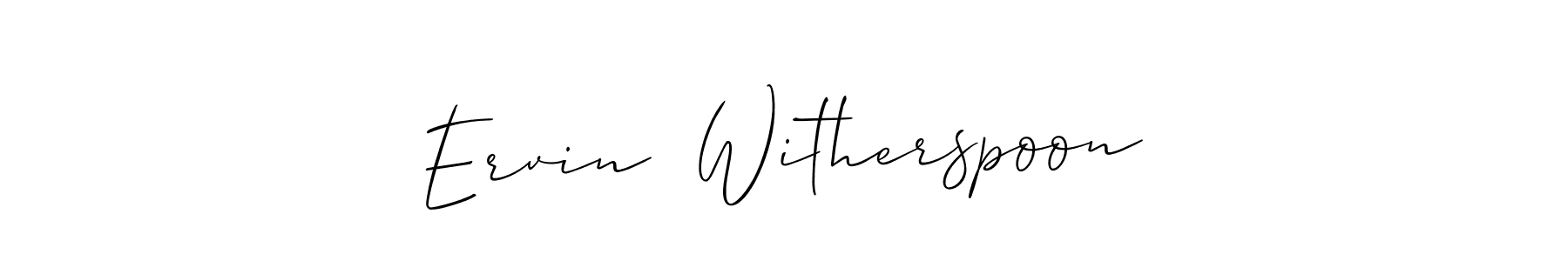 Once you've used our free online signature maker to create your best signature Allison_Script style, it's time to enjoy all of the benefits that Ervin  Witherspoon name signing documents. Ervin  Witherspoon signature style 2 images and pictures png