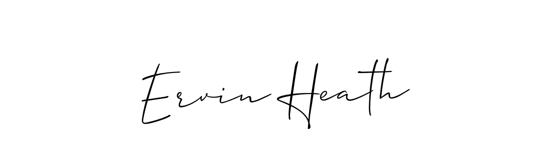 It looks lik you need a new signature style for name Ervin Heath. Design unique handwritten (Allison_Script) signature with our free signature maker in just a few clicks. Ervin Heath signature style 2 images and pictures png