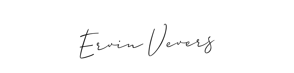 Also we have Ervin Vevers name is the best signature style. Create professional handwritten signature collection using Allison_Script autograph style. Ervin Vevers signature style 2 images and pictures png