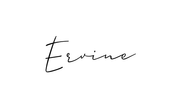 Best and Professional Signature Style for Ervine. Allison_Script Best Signature Style Collection. Ervine signature style 2 images and pictures png