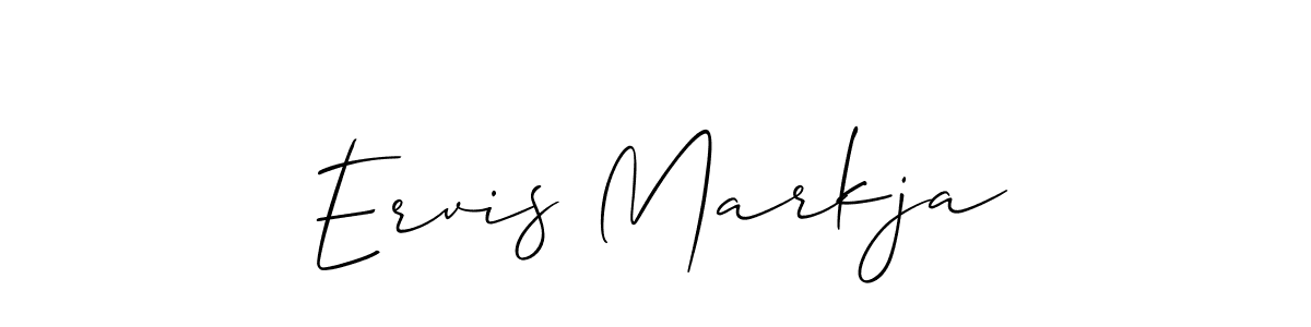 Make a short Ervis Markja signature style. Manage your documents anywhere anytime using Allison_Script. Create and add eSignatures, submit forms, share and send files easily. Ervis Markja signature style 2 images and pictures png
