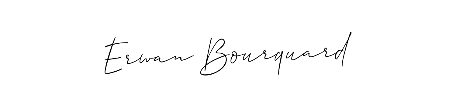 How to make Erwan Bourquard name signature. Use Allison_Script style for creating short signs online. This is the latest handwritten sign. Erwan Bourquard signature style 2 images and pictures png