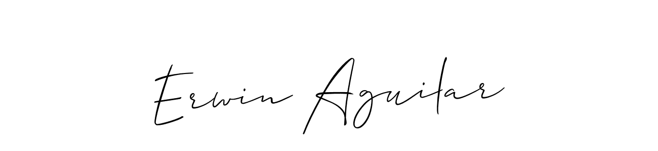 Also we have Erwin Aguilar name is the best signature style. Create professional handwritten signature collection using Allison_Script autograph style. Erwin Aguilar signature style 2 images and pictures png