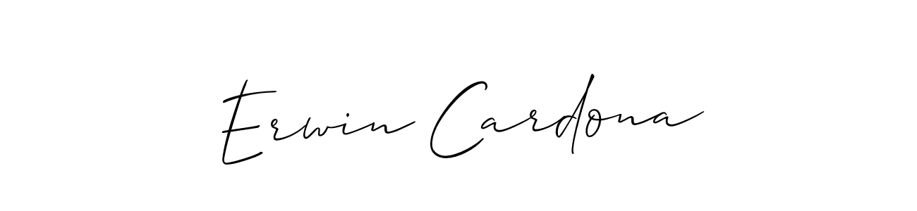Check out images of Autograph of Erwin Cardona name. Actor Erwin Cardona Signature Style. Allison_Script is a professional sign style online. Erwin Cardona signature style 2 images and pictures png