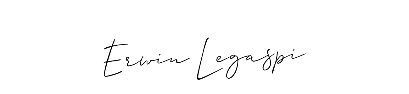 How to make Erwin Legaspi name signature. Use Allison_Script style for creating short signs online. This is the latest handwritten sign. Erwin Legaspi signature style 2 images and pictures png