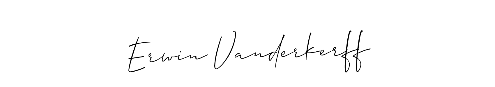 How to make Erwin Vanderkerff signature? Allison_Script is a professional autograph style. Create handwritten signature for Erwin Vanderkerff name. Erwin Vanderkerff signature style 2 images and pictures png