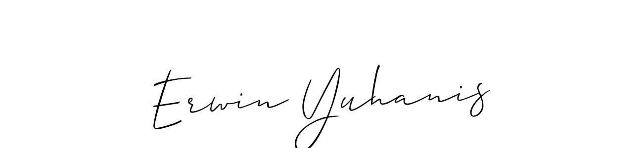 if you are searching for the best signature style for your name Erwin Yuhanis. so please give up your signature search. here we have designed multiple signature styles  using Allison_Script. Erwin Yuhanis signature style 2 images and pictures png